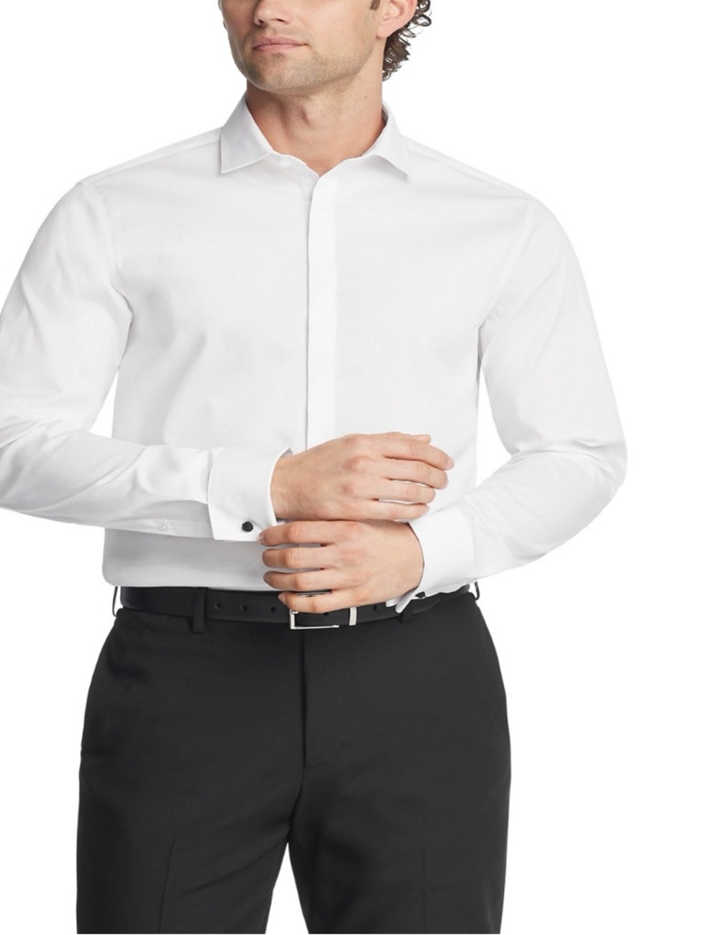 Calvin Klein Steel Men's Slim Fit Dress Shirt 18 2xl